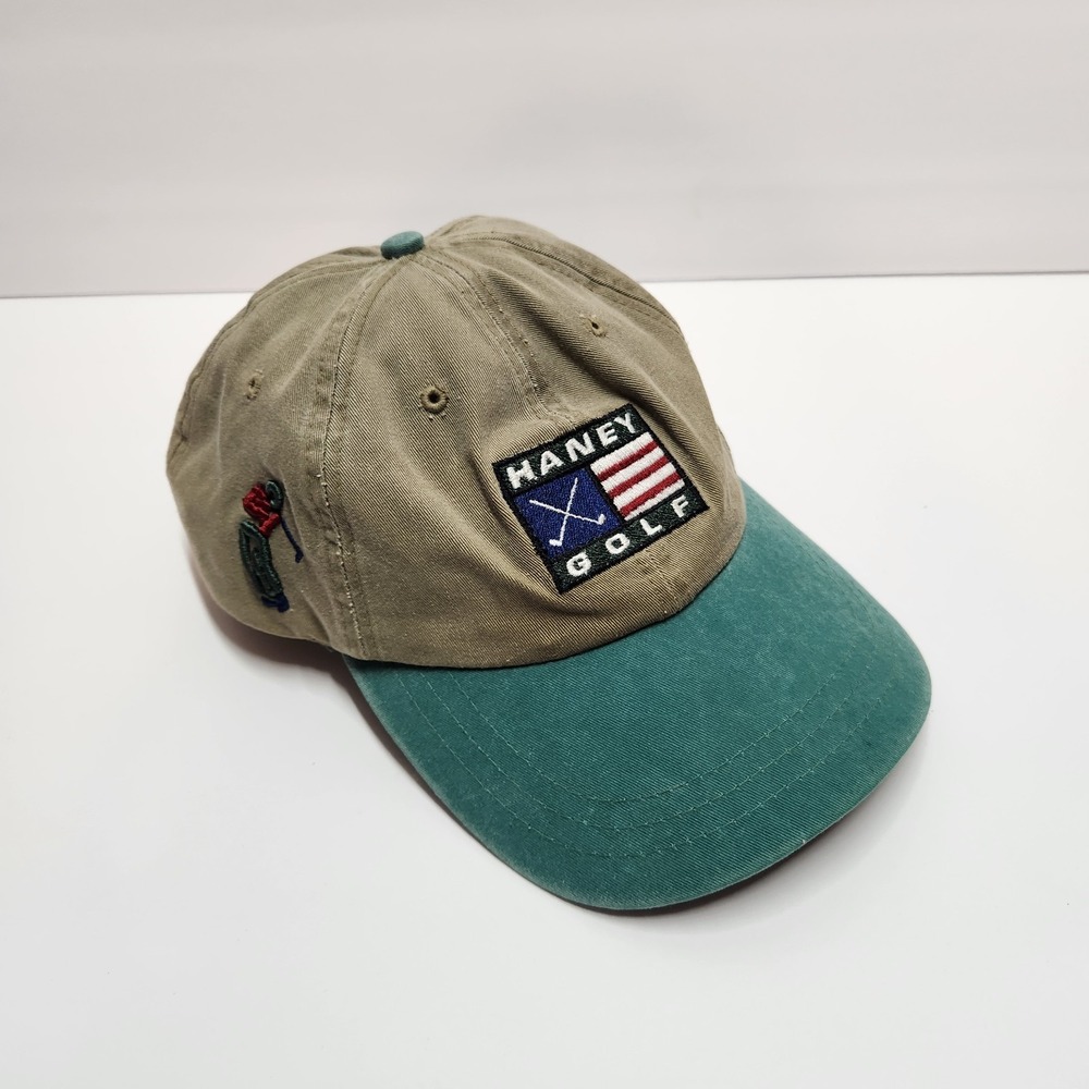 Vintage Ahead Haney Golf Hat Adjustable Leather Strap